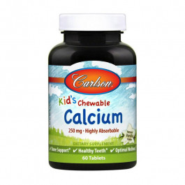 Carlson Labs Kid`s Chewable Calcium 250 mg (60 жув)