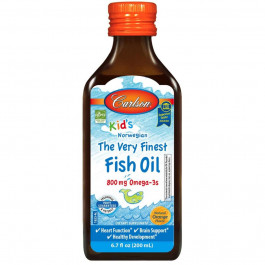 Carlson Labs Kid's The VeryFinest Fish Oil 800 mg Omega-3s 200 мл orange