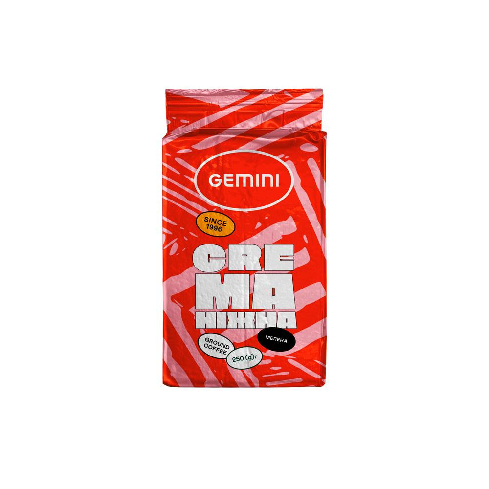 Gemini Crema Нежная молотый 250 г (4820156430096) - зображення 1