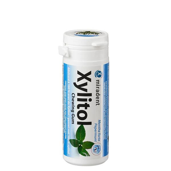 Miradent Жувальна гумка з ксилітом  Xylitol Chewing Gum з м'ятним смаком (30 шт.) (4250107600900) - зображення 1