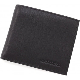 Marco Coverna Маленьке чоловіче портмоне з натуральної шкіри чорного кольору із затиском для купюр  68657