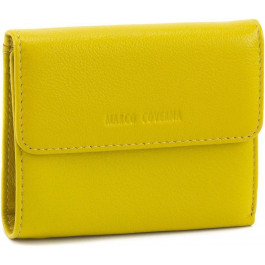 Marco Coverna Жовтий жіночий гаманець невеликого розміру з натуральної шкіри  68628