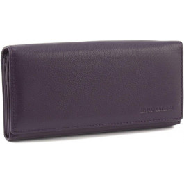 Marco Coverna Фіолетовий довгий жіночий гаманець із натуральної шкіри на магнітах  68613