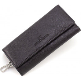 ST Leather Велика ключниця-гаманець із натуральної шкіри флотар чорного кольору  1767346