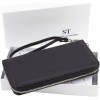 ST Leather Чоловічий гаманець-клатч із натуральної шкіри чорного кольору на змійці  1767431 - зображення 9