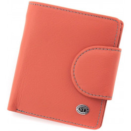 ST Leather Жіночий маленький шкіряний гаманець рожевого кольору на магніті  1767305