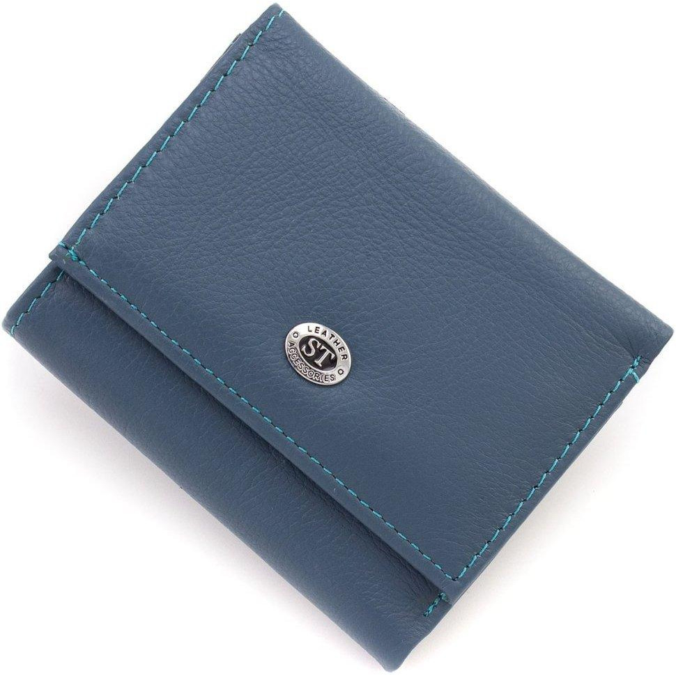 ST Leather Синій шкіряний жіночий гаманець маленького розміру  1767256 - зображення 1