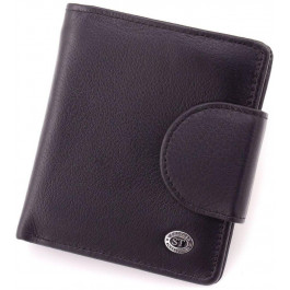 ST Leather Чорний жіночий гаманець маленького розміру із натуральної шкіри  1767301