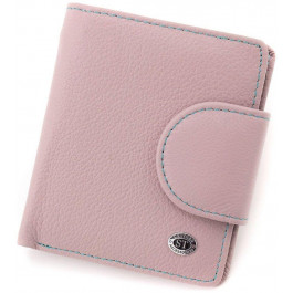 ST Leather Темно-рожевий гаманець жіночий з натуральної шкіри з хлястиком на магніті  1767304