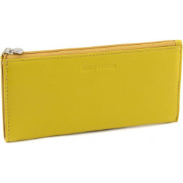 Marco Coverna Тонкий жіночий гаманець жовтого кольору з натуральної шкіри  68644