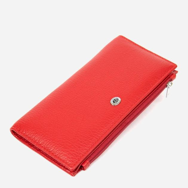 ST Leather Шкіряний гаманець -19381 Червоний - зображення 1