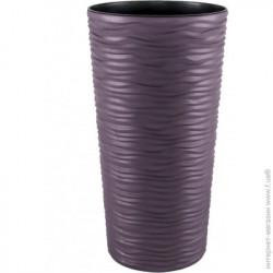 Алеана Горщик пластиковий  Ф&apos;южн d27х51 см круглий фіолетовий (115047) (4823052327132)