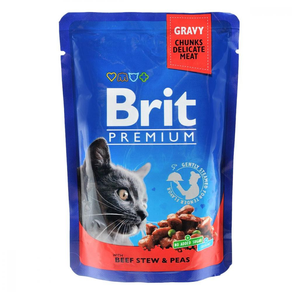 Brit Premium Cat Beef Stew & Peas 100 г (100270 /505982) - зображення 1