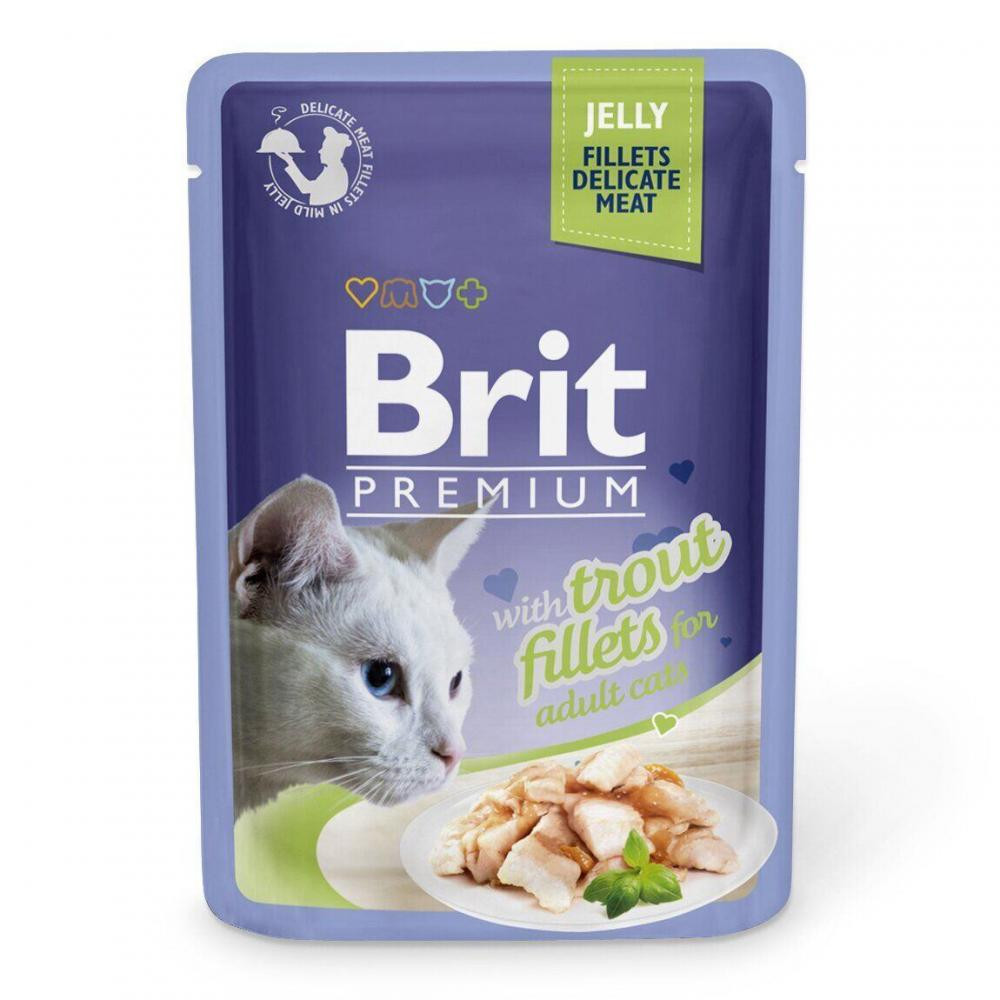 Brit Premium Кусочки из филе форели в желе 85 г 111243/494 - зображення 1