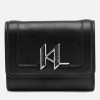 Karl Lagerfeld Жіночий гаманець  K/SADDLE MD BIFOLD WALLET чорний (225W3234-999) - зображення 1