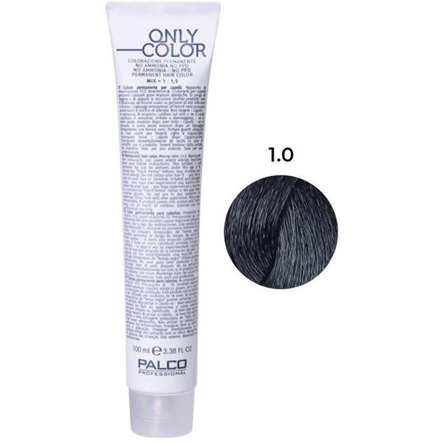 Palco Professional Крем-фарба для волосся  Only Color безаміачна 1.0 чорний 100 мл (8032568179050) - зображення 1