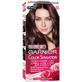 Garnier Стойкая крем-краска для волос  Color Sensation 2.2 Темный Оникс 110 мл (3600542415873)
