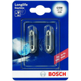 Bosch C5W 12В 5Вт SV8.5-8 LongLife Daytime (1987301060)