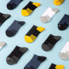 Xiaomi Шкарпетки  Qimian DuPont/Silvadur antibacterial men's socks Black Yellow 3 pcs pack - зображення 1