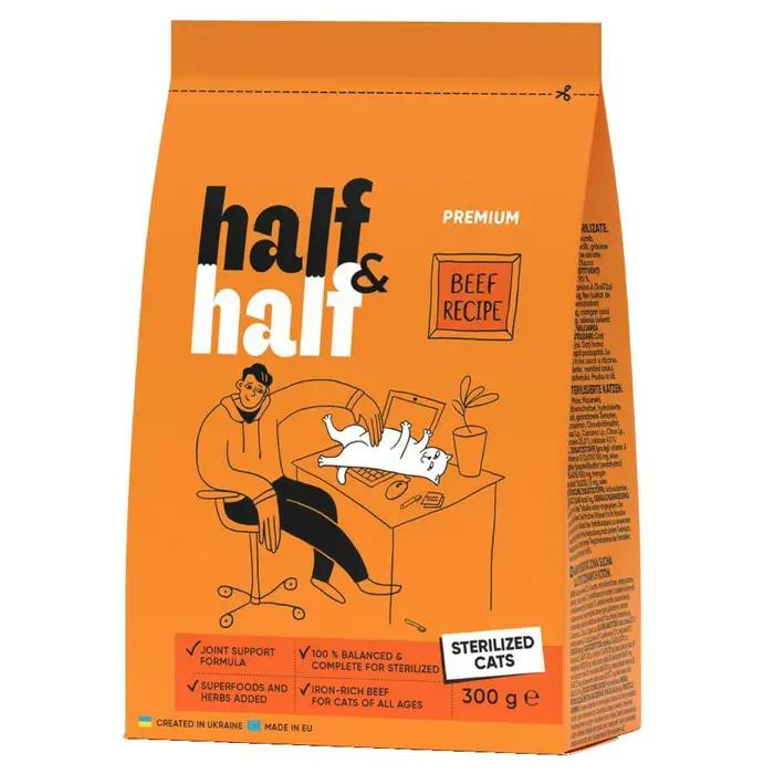 Half & Half Beef Recipe Sterilised Cats 8 кг (20819) - зображення 1