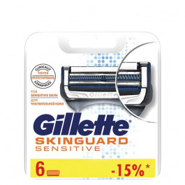   Gillette Змінні касети  SKINGUARD Sens 6шт (7702018488322)