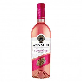 Aznauri Вино  Полуниця рожеве солодке 0,75 л 9-13% (4820189294306)
