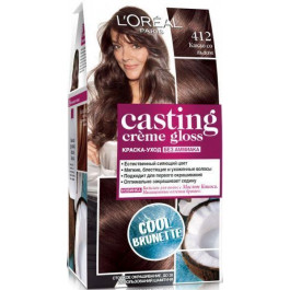 L'Oreal Paris Краска-уход для волос L' Casting Creme Gloss 412 Какао со льдом без аммиака (3600521988756)