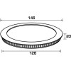 Hopfen Світильник точковий  DL 10 R LED 10 Вт 5200 К білий - зображення 3