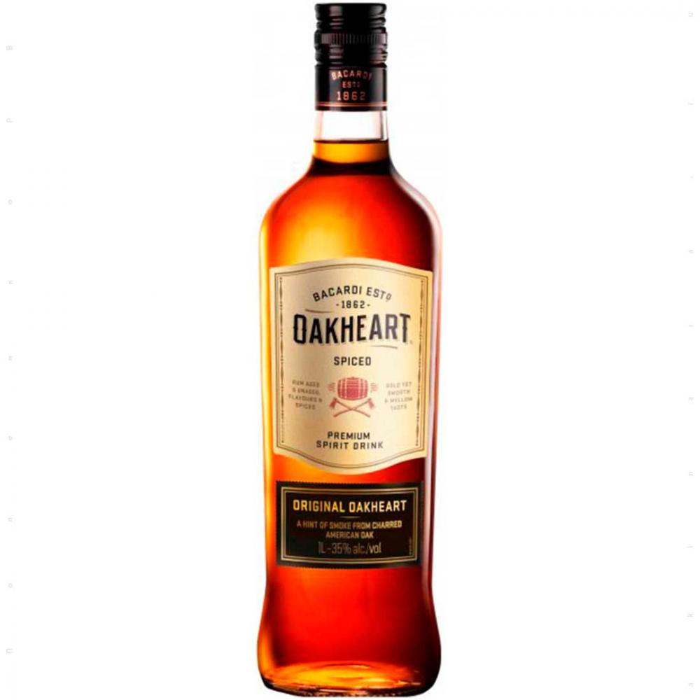 Bacardi Напиток ромовый Oakheart Original 1 л (5010677740203) - зображення 1