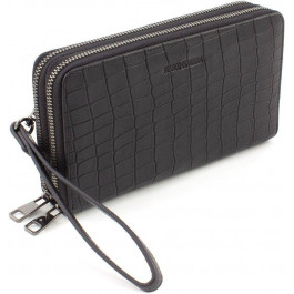 Marco Coverna Функціональний чоловічий гаманець-клатч із високоякісної шкіри на дві змійки  (21069)
