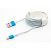DENGOS USB Type-A - Lightning 3m White (PLS-L-3M-WHITE) - зображення 1