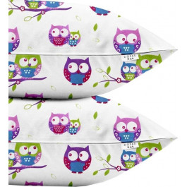 COSAS Набор наволочек Бязь Set Pillow Owls 40х60 см 2 шт Белый (4822052024881)