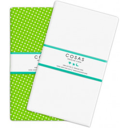 COSAS Набор простыней Set Sheet Drop Green White 155х240 2 шт (4822052024102)