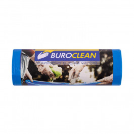 Buroclean Пакети для сміття EuroStandart міцні, сині, 120 л, 10 шт, , 10200043