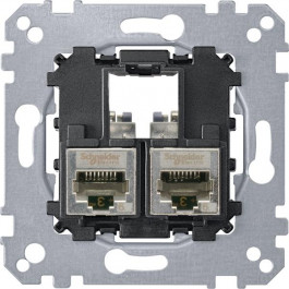   Schneider Electric Механизм компьют. розетки Merten, RJ-45, cat.6a, STP, двойная (MTN4576-0022)