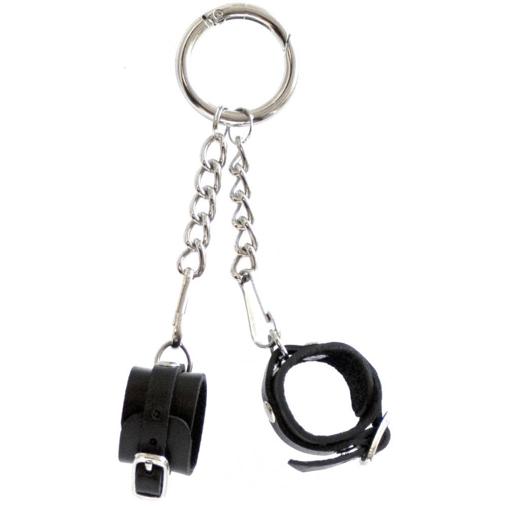 Feral Feelings Брелок наручники с пряжкой, черный (2000000005010) - зображення 1