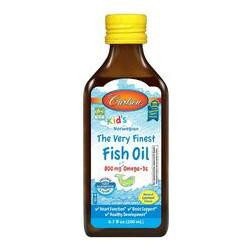 Carlson Labs Kids The Very Finest Fish Oil 200 мл лимон - зображення 1