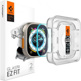 Spigen Захисне скло  GLAS.TR EZ FIT (2 Pack) для Apple Watch Ultra 49 mm Clear (AGL05556)
