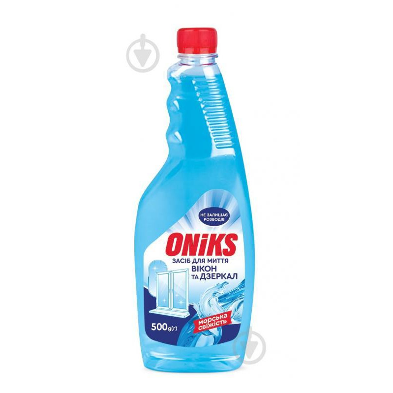 Oniks Засіб  Морська свіжість для миття вікон та дзеркал 500 г Запаска (4820191761018) - зображення 1