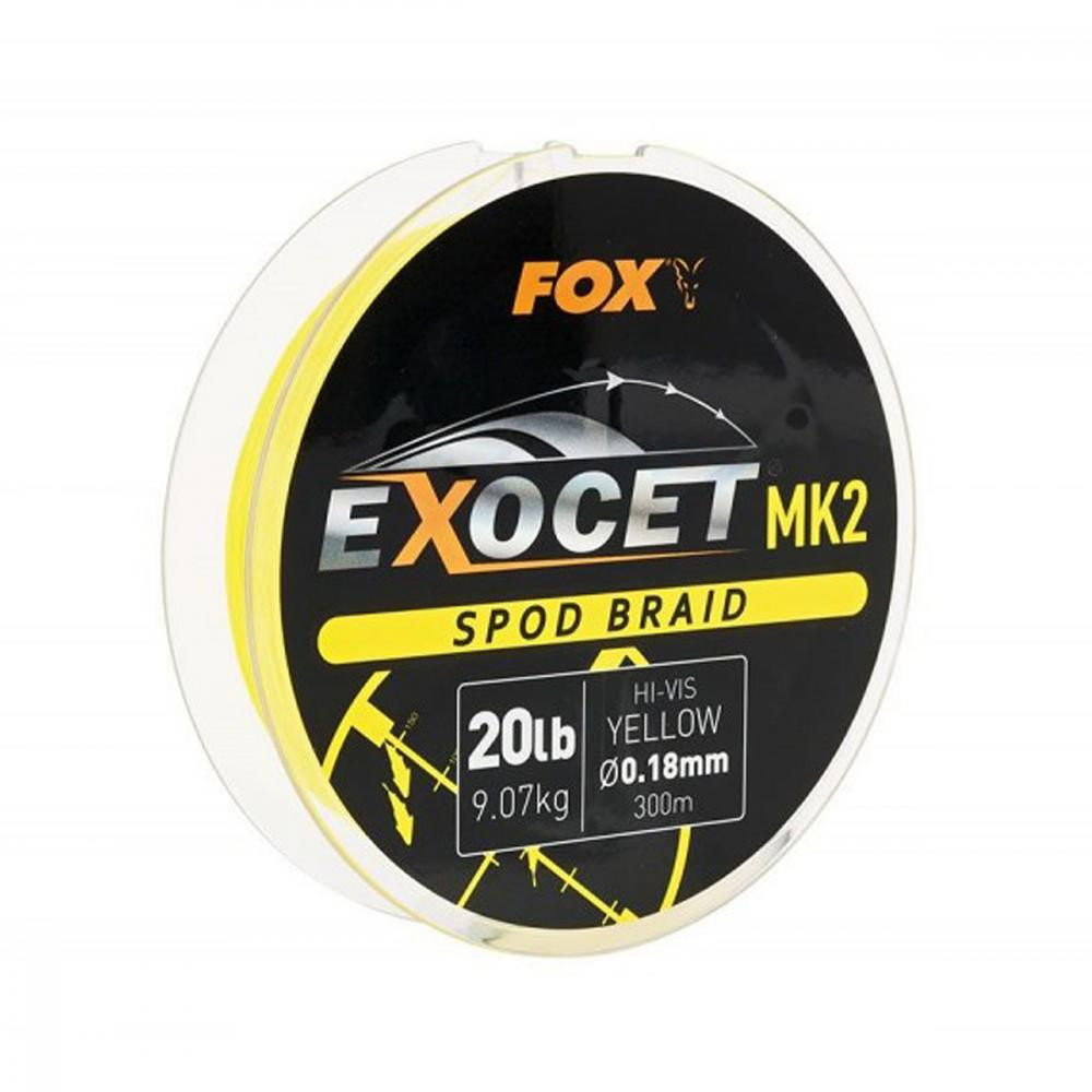 Fox Exocet MK2 Spod & Marker Braid Yellow (0.18mm 300m 9.07kg) - зображення 1