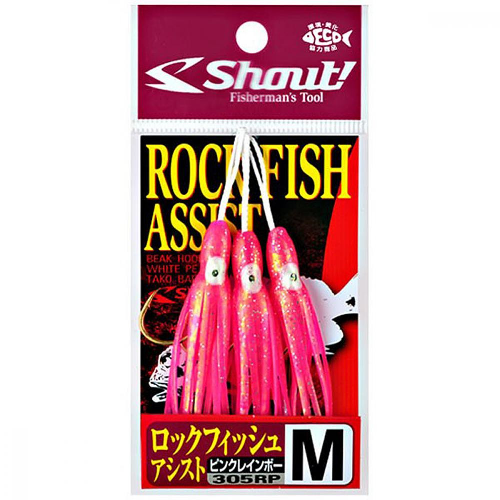 Shout! Rock Fish Assist / Pink / 305RP №M / 3pcs - зображення 1