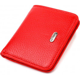 CANPELLINI Червоний жіночий гаманець невеликого розміру з натуральної шкіри  (2421803)