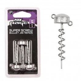 Fox Rage Super Screw Bullet Jig Heads / 15g / 3pcs (NJX125)