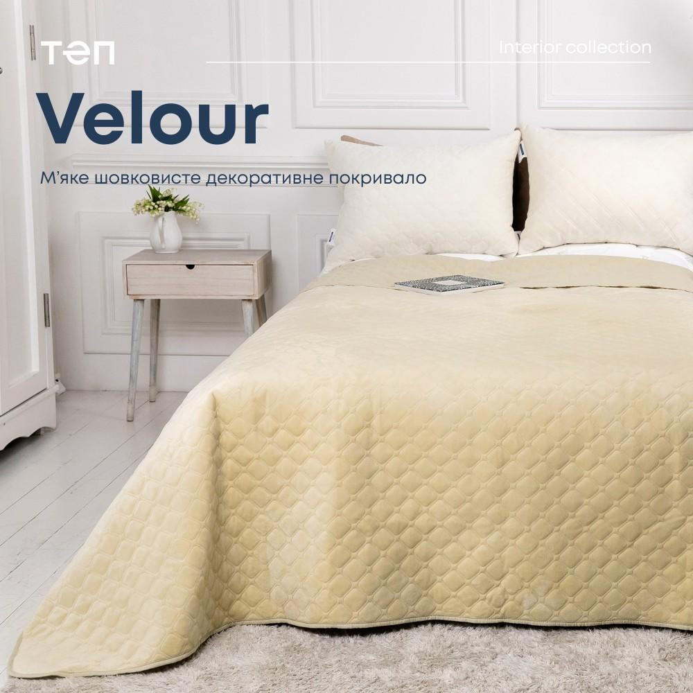 ТЕП Покривало  Velour 407 Бежевий 240х260 см (2000008658980) - зображення 1