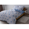 ТЕП Комплект постільної білизни  Сімейний 2 х 145x210 см Soft dreams Morning Star Blue Ранфорс (20000089 - зображення 2