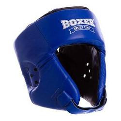Boxer Sport Line Шлем боксерский открытый 2029 / размер L, синий