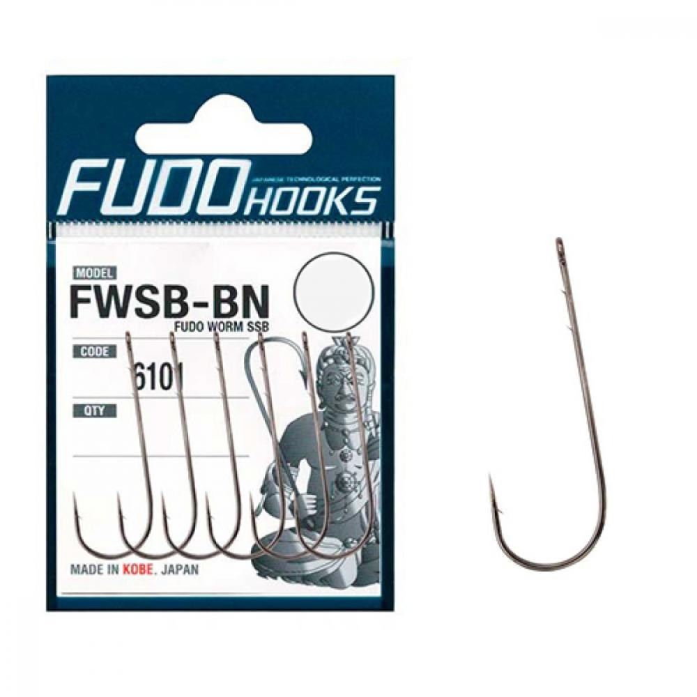 FUDO Hooks Worm FWSB SSB BN 6101 №3/0 / 5pcs - зображення 1