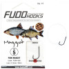 FUDO Hooks Maggot / FDSH-005 / №10 / 0.10mm 50cm / 10pcs - зображення 1