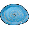 Wilmax Блюдо камень  Spiral Blue WL-669642 / A (33х24,5см) - зображення 1