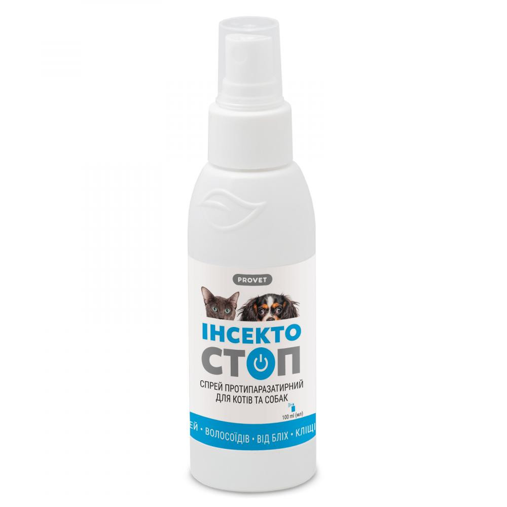 ProVET Инсектостоп Спрей для взрослых собак и кошек 100 мл (PR240978) - зображення 1